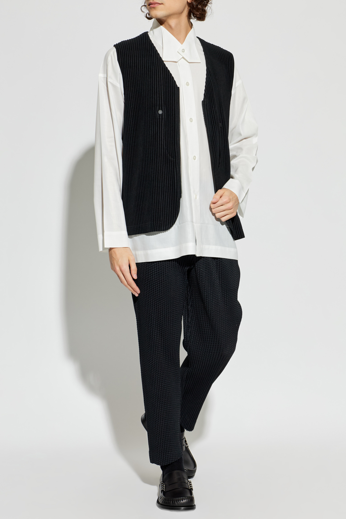Black Pleated vest Homme Plissé Issey Miyake - Vitkac Canada